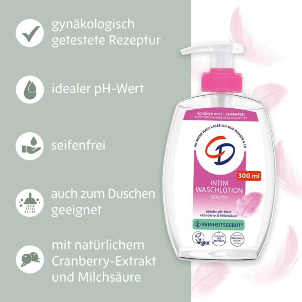 Wohlfühl-Intimwaschlotion - Cranberry & Milchsäure - Intim Waschlotion