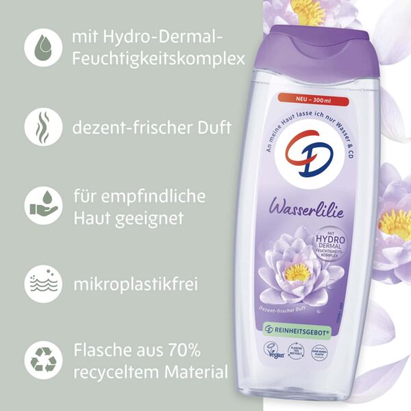 CD - Duschgel - Wasserlilie - 300ml