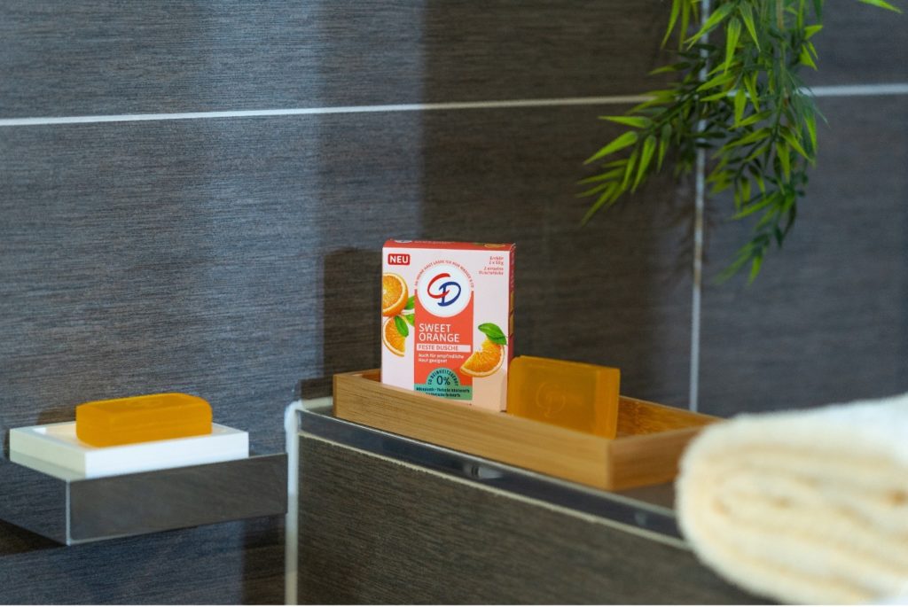 Die neue feste Dusche Sweet Orange von CD Koerperpflege